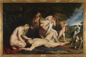 La muerte de Adonis (con Venus, Cupido y las Tres Gracias)